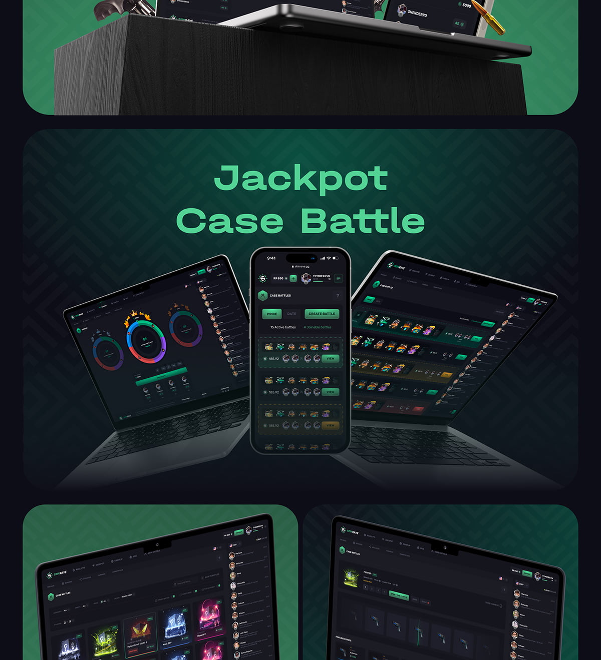 Skinrave – CSGO Roulett Gambling Site插图2