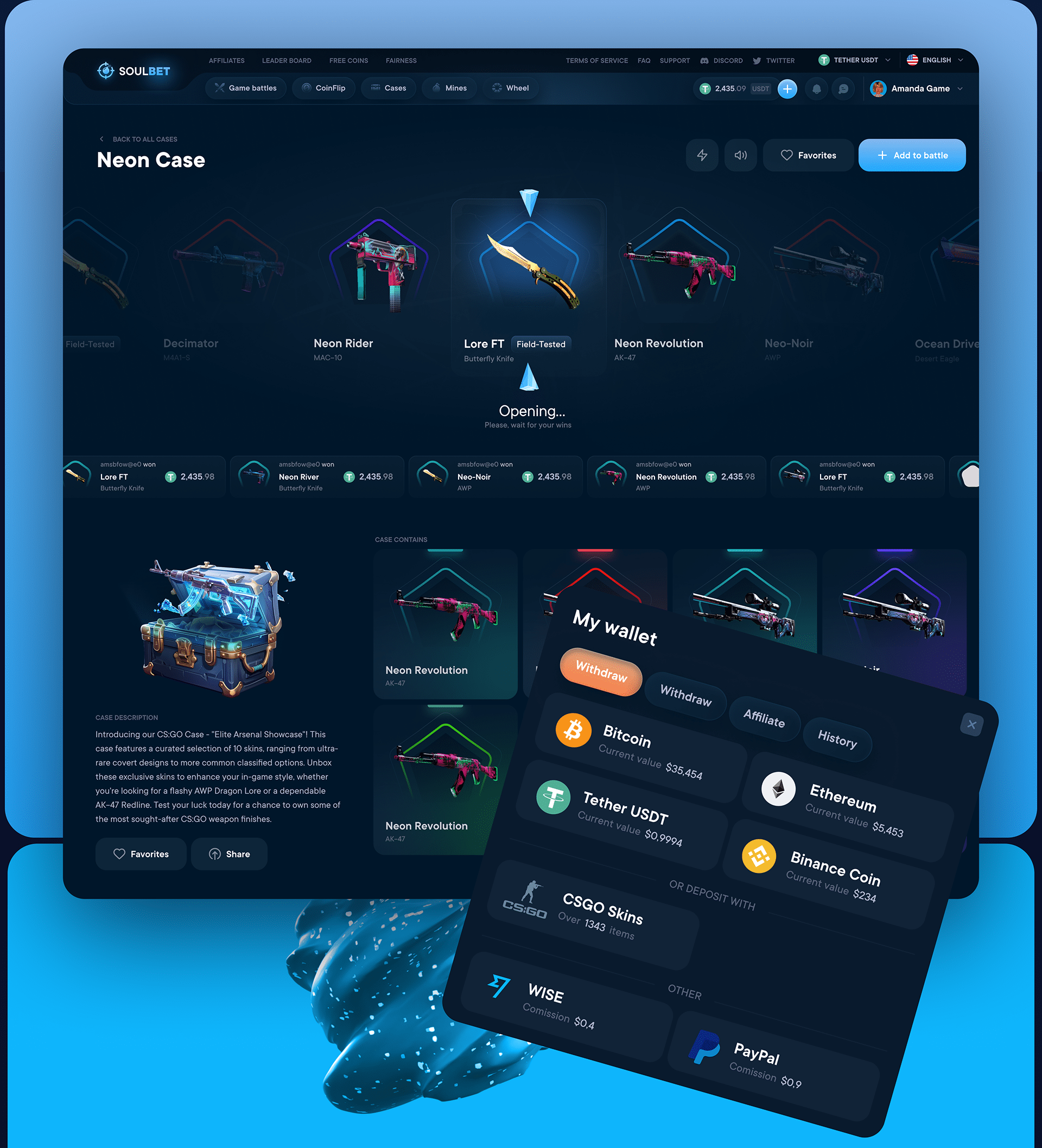 Soulbet – Best CS:GO Case Opening site插图3