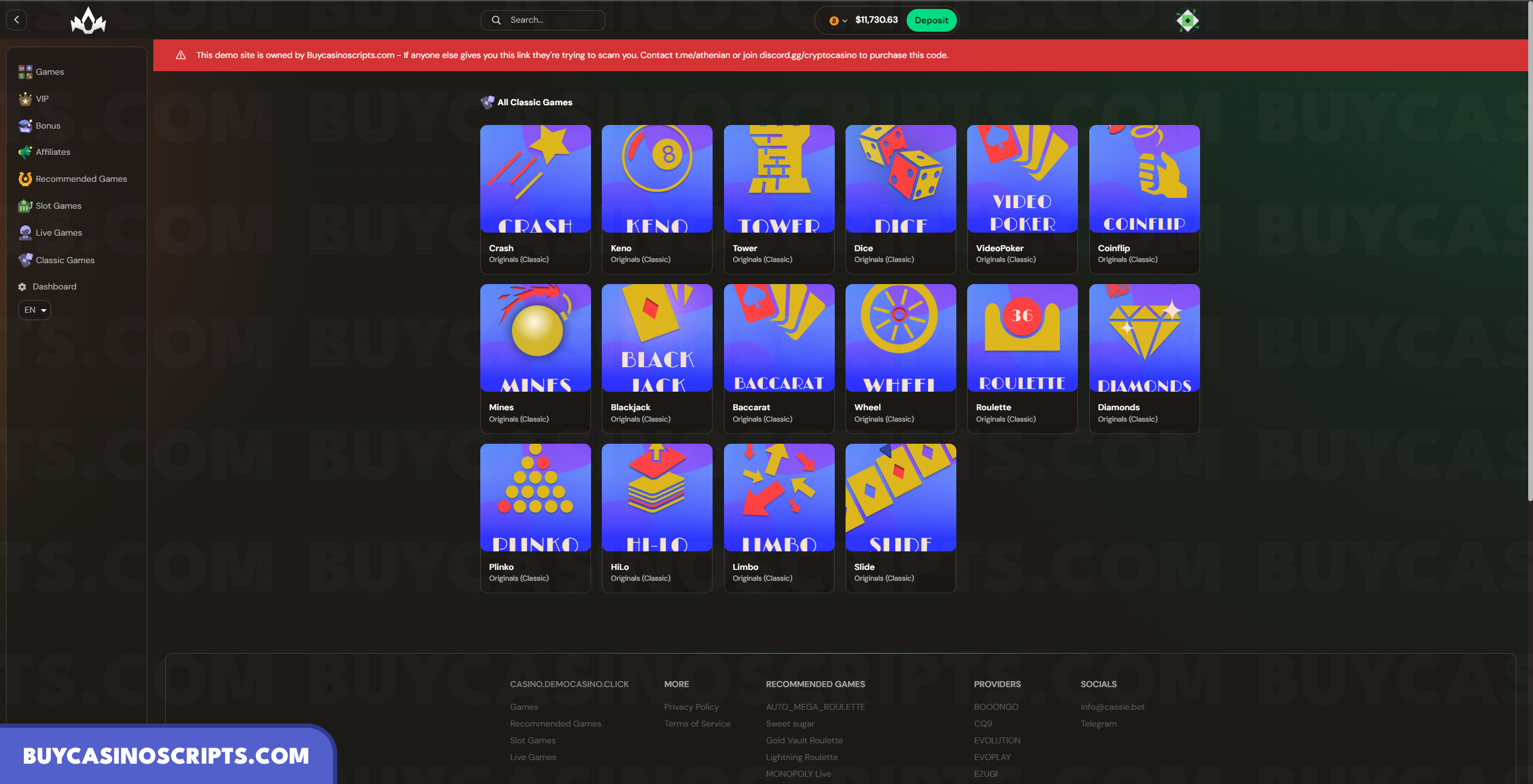 Revamped Classic Crypto Casino Source Code插图1